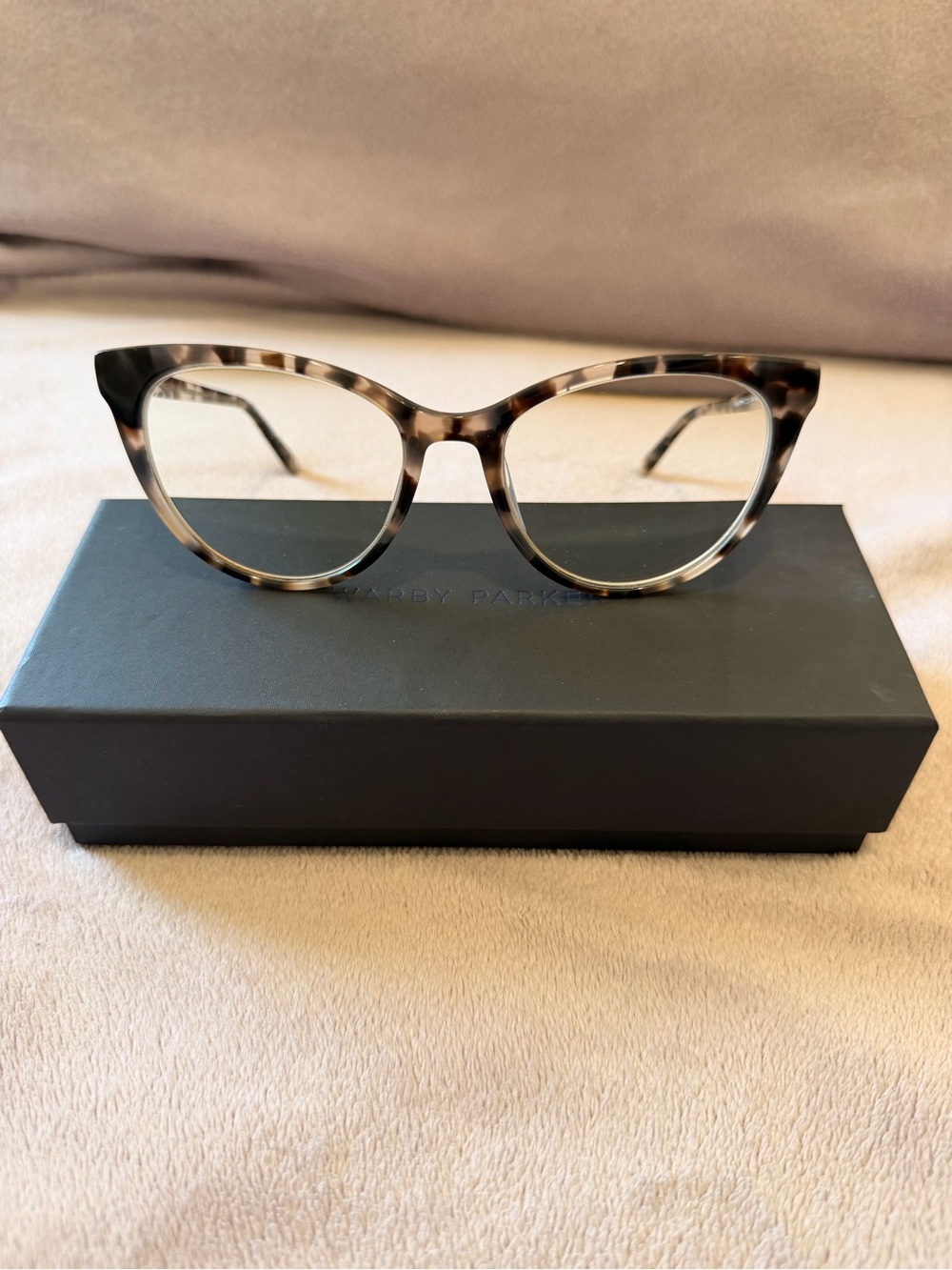 Warby Parker Tortoiseshell Cat-Eye Glasses (Wide Fit) - Picture 2 of 9